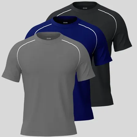 Kit 3 Camisetas Masculinas Dry Fit Academia Corrida Treino Kit 1 Gg