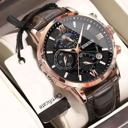 Relógio De Pulso Cronômetro Masculino Quartz À Prova D'água