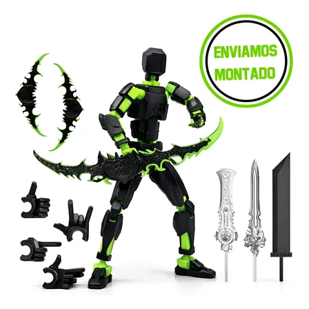 Boneco Dummy 13 Articulado Montado Com Espadas E Acessórios