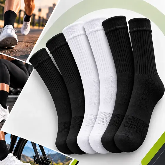 Kit 3 Par Meia Poliamida Esportiva Academia Ciclismo Corrida