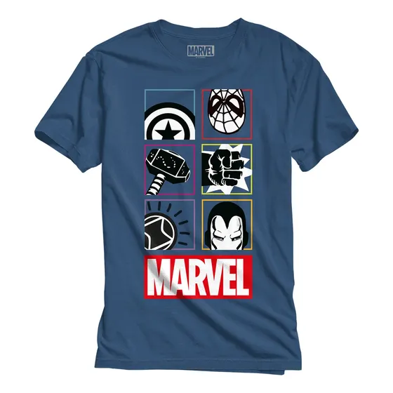 Camiseta Marvel Os Vingadores Símbolos