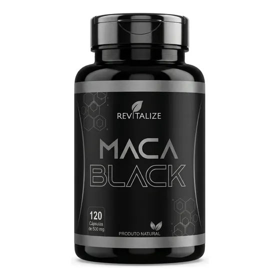 Maca Peruana Negra Black Ultra 120 Capsulas 500mg Revitalize