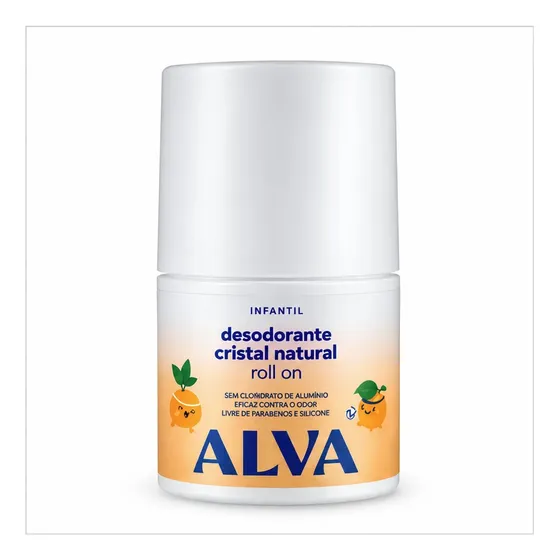 Desodorante Alva Infantil Roll On Natural 50ml
