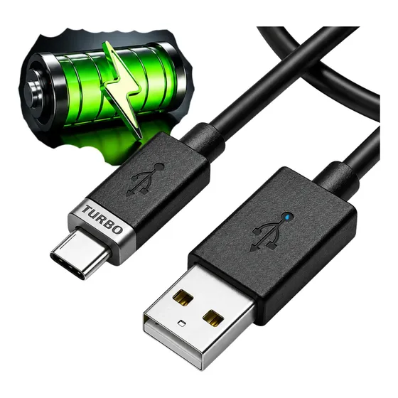 Cabo Usb Tipo C Turbo E Dados Rápido Carregador Celular