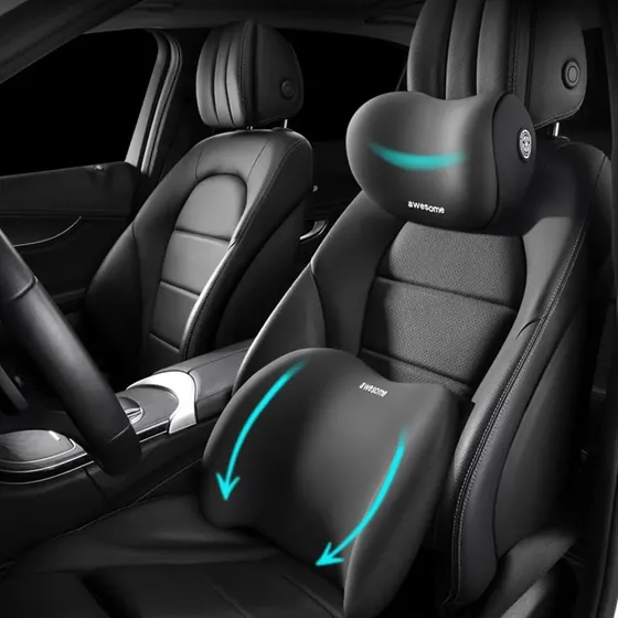 Kit Conforto Cervical E Lombar Carro E Escritório Assento
