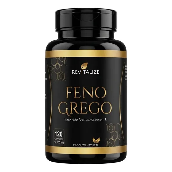 Feno Grego - 120 Capsulas 500mg 100%puro Revitalize