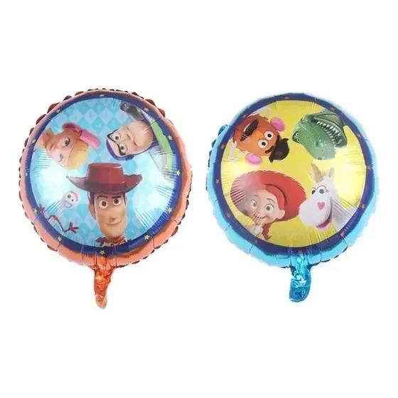 10 Balões Toy Story 45 Cm Frente E Verso - Pronta Entrega