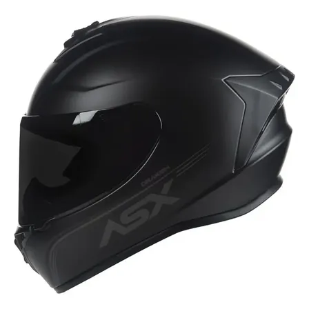 Capacete Para Moto Integral Asx Draken Solid Preto Fosco Preto Fosco Monocolor Fosco 58