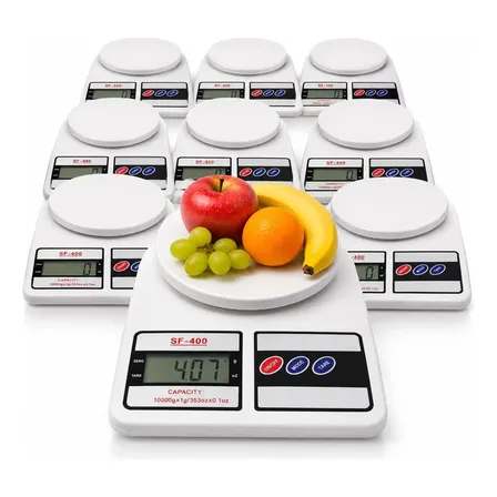 Kit 10 Balanças Digitais 10kg Precisão 1g Para Revenda Branco 10 Kg