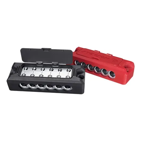 Barramento Bloco 6 X 6 Vias Terminal Amplificador Aluminio
