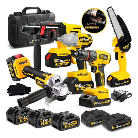Kit Multi Ferramentas Brushless Profissional + Acessórios