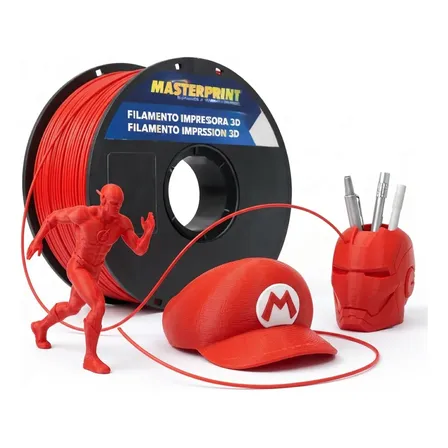 Filamento Pla Vermelho High Speed 1kg 1,75mm Impressora 3d Vermelho