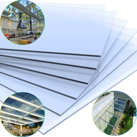 Chapa Compacta Cristal 2mm Transparente Policarbonato 2mm 5x1m Cristal Premium