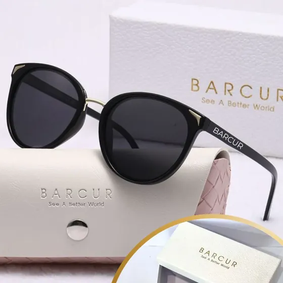Oculos De Sol Feminino Barcur Polarizado Uv400 Original Nfe