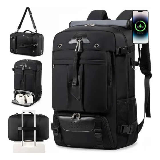 Mochila Masculina Viagem Grande Bolsa Sapato Notebook 17.3