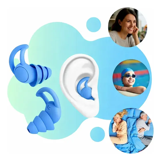 Proteror Auricular De Ouvido Dormir Natação Ronco Tampao