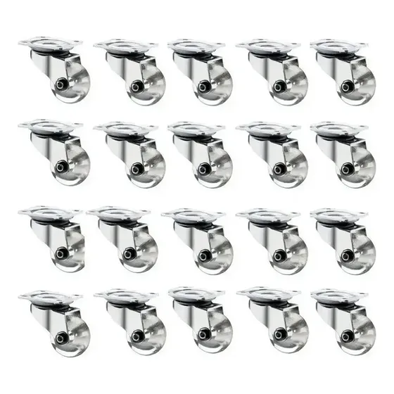 20 Rodinhas Giratória Em Gel Silicone 50mm Hd Moveis Armário