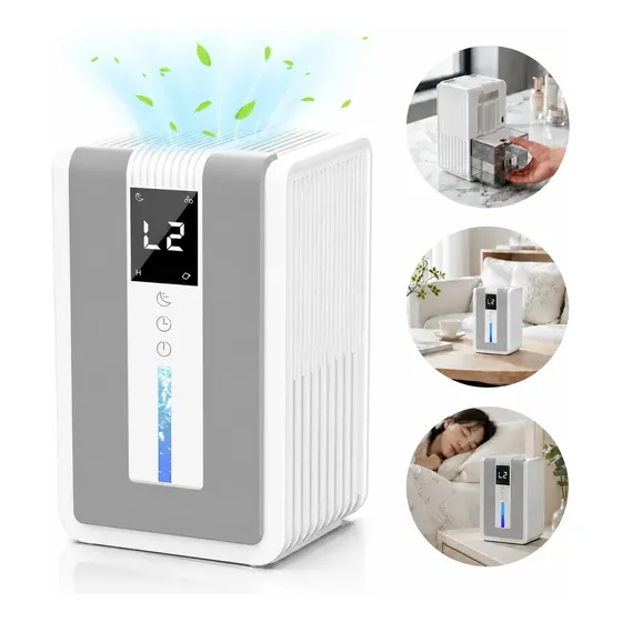Desumidificador De Ar Ambiente Eletrico 1200ml Antimofo