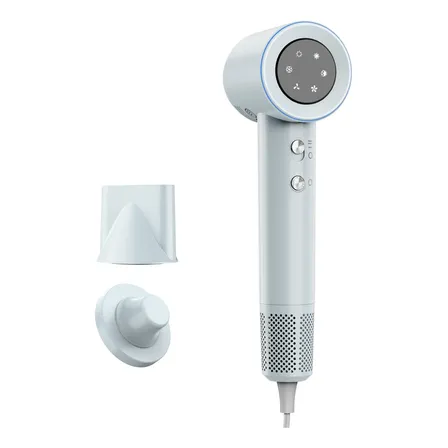 Secador De Cabelo Gokoco De Alta Velocidade Profissional Cinza 110v