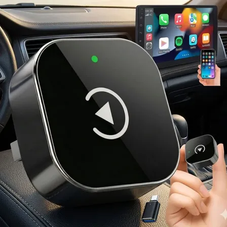Carplay Adaptador Sem Fio Car Play Android Auto 2 Em 1 Usb