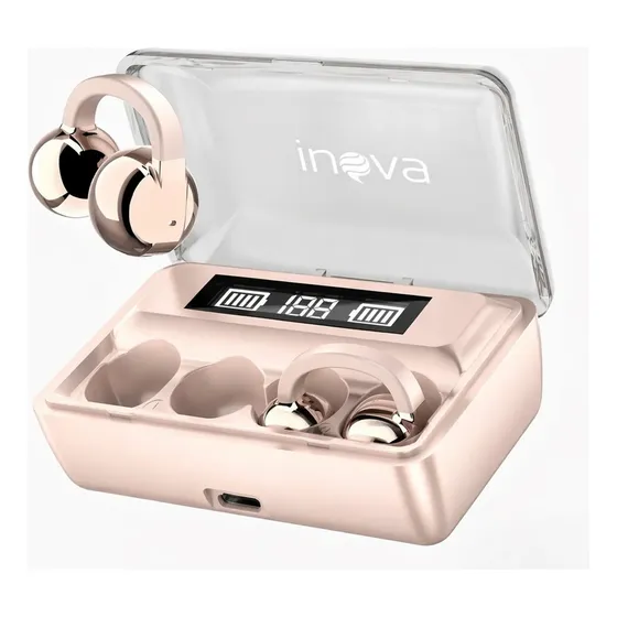 Fone De Ouvido Bluetooth Clip-ear Ajustável Redução De Ruído