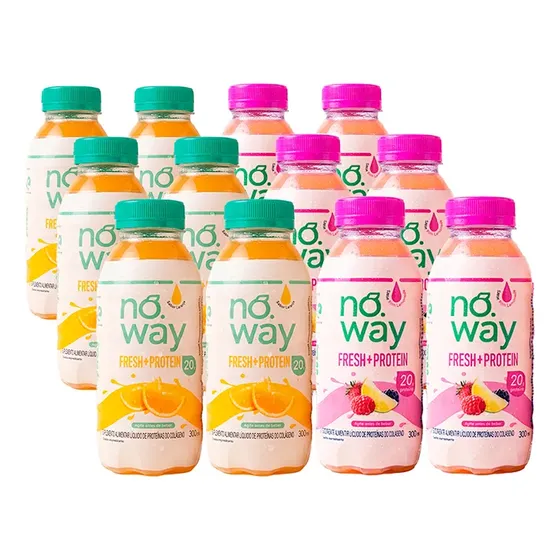 Noway Suco Com 20g De Proteína 6un Laranja 6un Pinklemonade