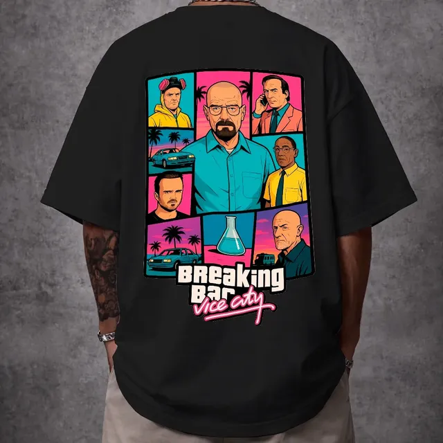 Camiseta Oversized Breakiingg Badd Vice Style Unisse Ref4900