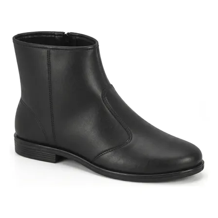 Bota Beira Rio Feminina Cano Curto Zíper Casual Original