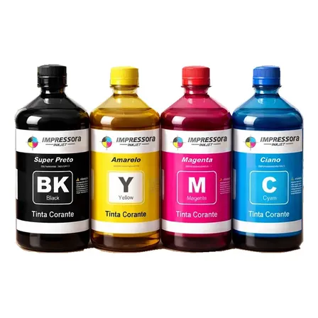 Kit 4 Litros Tinta P/ Epson Ecotank L3250 Formulasbr 4l K,m,c,y