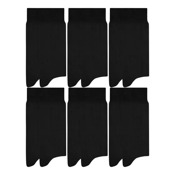 Kit 6 Pares Meia Social Masculina Mash Microfibra Poliamida