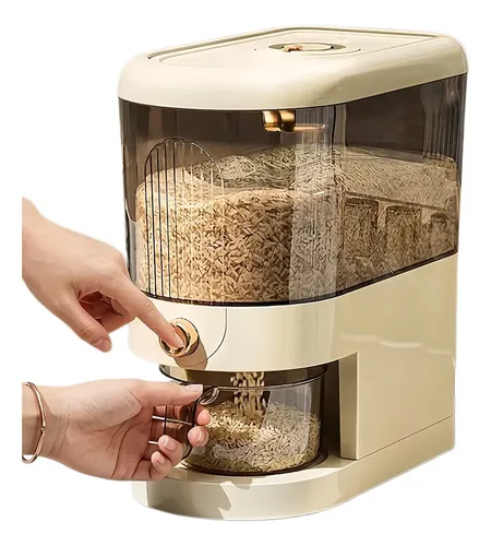 Pote Dispensador 5kg Arroz Feijão Grãos Com Medidor Vedação