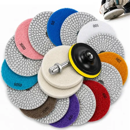 Kit 12 Disco Lixar Diamantado Polir Porcelanato Com Suporte