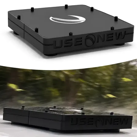 Suporte Starlink Mini Veicular Teto Case 4 Imãs 88mm 200km/h Preto
