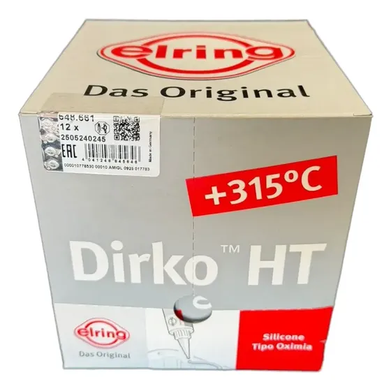 Kit 12 Cola Silicone Cinza Motor Alta Temperatura Dirko