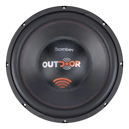 Subwoofer 12 Pol Outdoor 300w 4 Ohms Som Automotivo Bomber Preto
