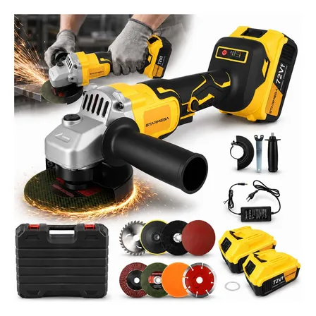 Esmerilhadeira Angular Profissional 18000 Rpm Com 2 Baterias
