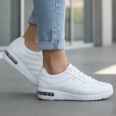 Tênis Modare Feminino Casual Ortopédico Ultra Confortável Branco 35