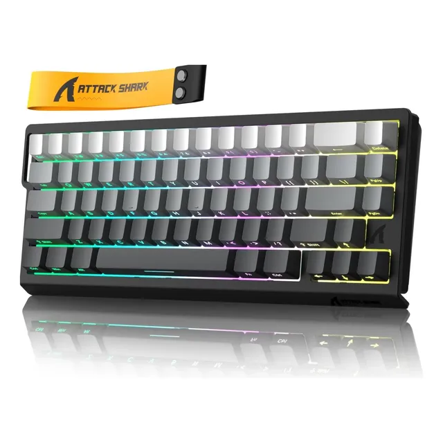 Teclado Mecânico Gamer Attack Shark X68he Noite Iluminada Pela Lua Inglês