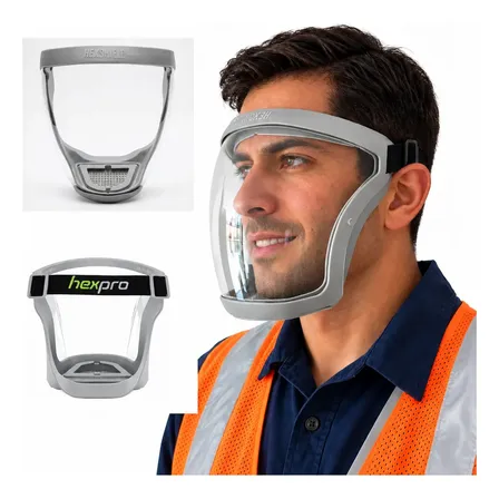 Máscara De Proteção Facial Antiembaçante E Com Filtro De Ar Incolor