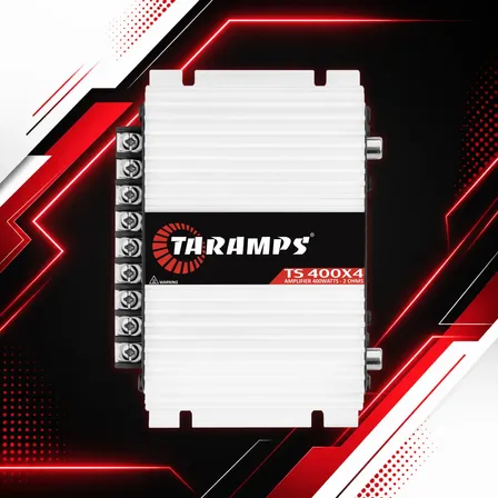 Módulo Taramps Ts 400x4 2 Ohms 4 Canais Amplificador V6 Branco