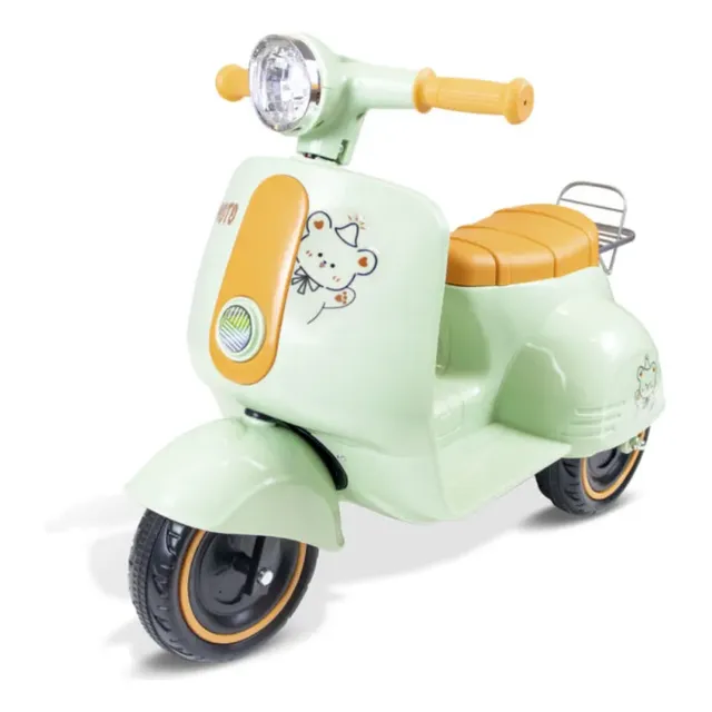 Moto Elétrica 6v Avespa Infantil Com Som Música Luz De Led