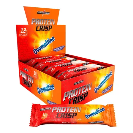Barra De Proteína Crisp Bar Ovomaltine 12 Unidades Integralm Ovomaltine
