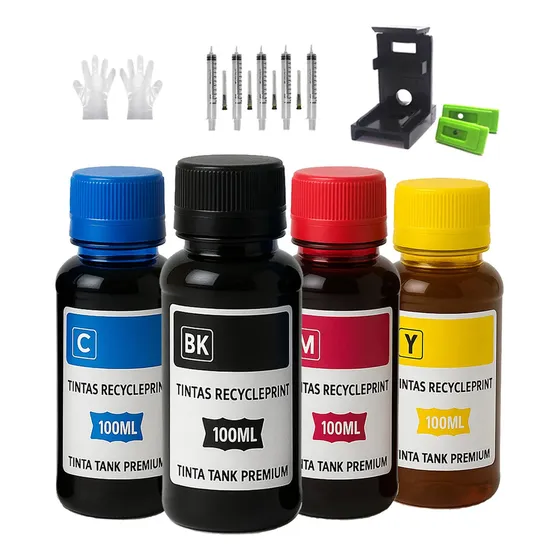 Tinta Recarga Cartucho Para Hp Impressora 2975 2900 2970 668