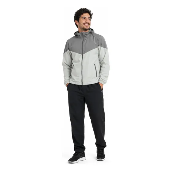 Conjunto Masculino De Academia Poliamida Treino Academia Cinza G