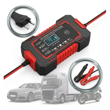 Carregador De Bateria Carro Moto 12v Inteligente Automotiva
