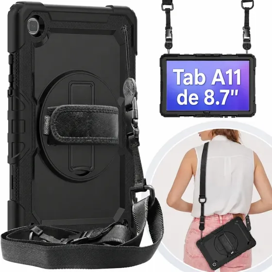 Capa Robusta Com Alça Para Samsung Galaxy Tab A11 De 8.7''
