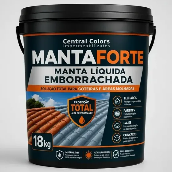Manta Líquida Emborrachada Resistente E Impermeável 18kg