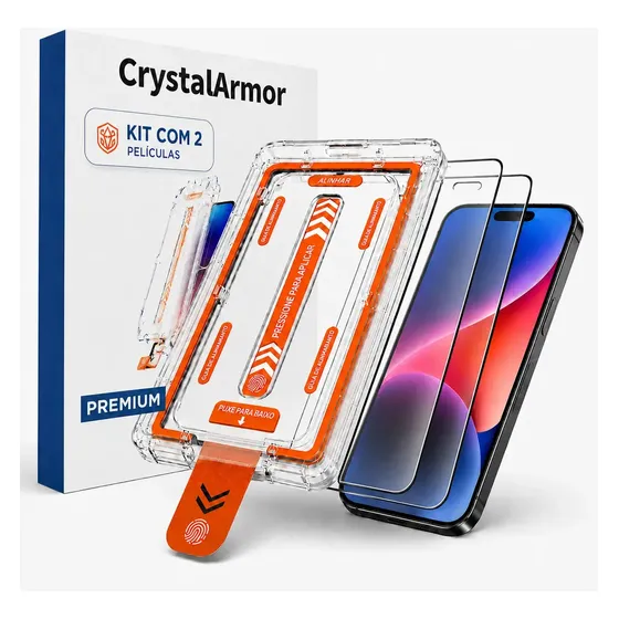 Kit 2 Películas Crystal Armor Alta Resolução Iphone 11 Ao 17