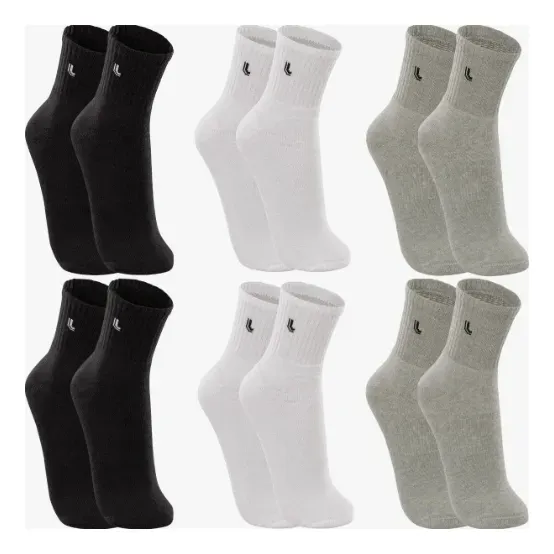 Kit 6 Pares Lupo Cano Médio Original Esportiva Academia