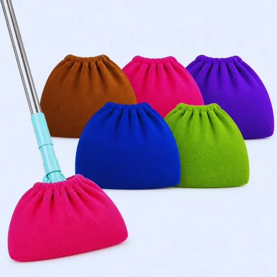 3 Uni Capa Saco P/ Vassoura Rodo Limpeza Profunda Piso Frio